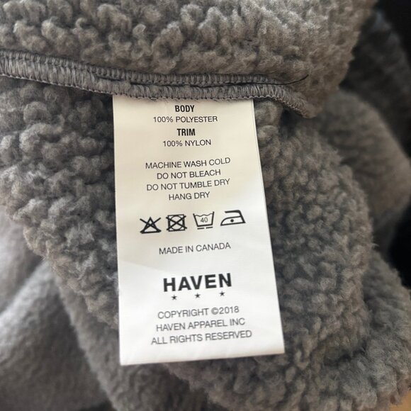 $500 BNWT Haven Polartec Grey Officers Fleece Pants Size 2 31-33 - Picture 5 of 11